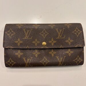 Louis Vuitton monogram long wallet TH0968 *project piece*